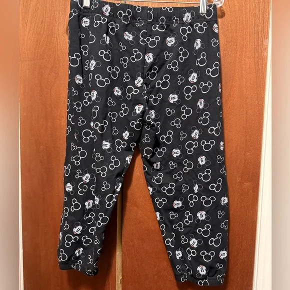 Juniors Mickey Mouse Pajama Pants with Red Drawstring - Picture 3 of 6
